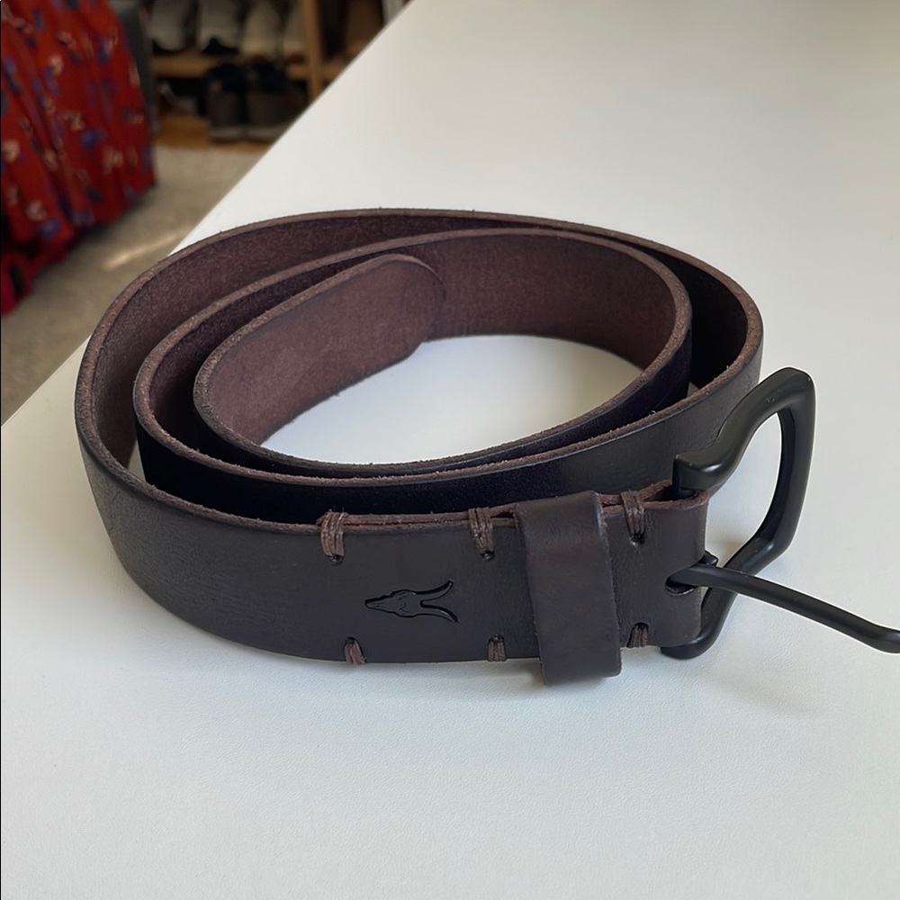 All Saints Brown Leather Belt